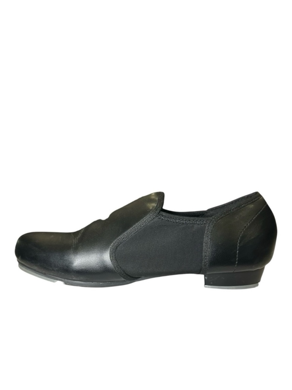 Danz N Motion Tap Shoes Black Slip-On Dance Shoes